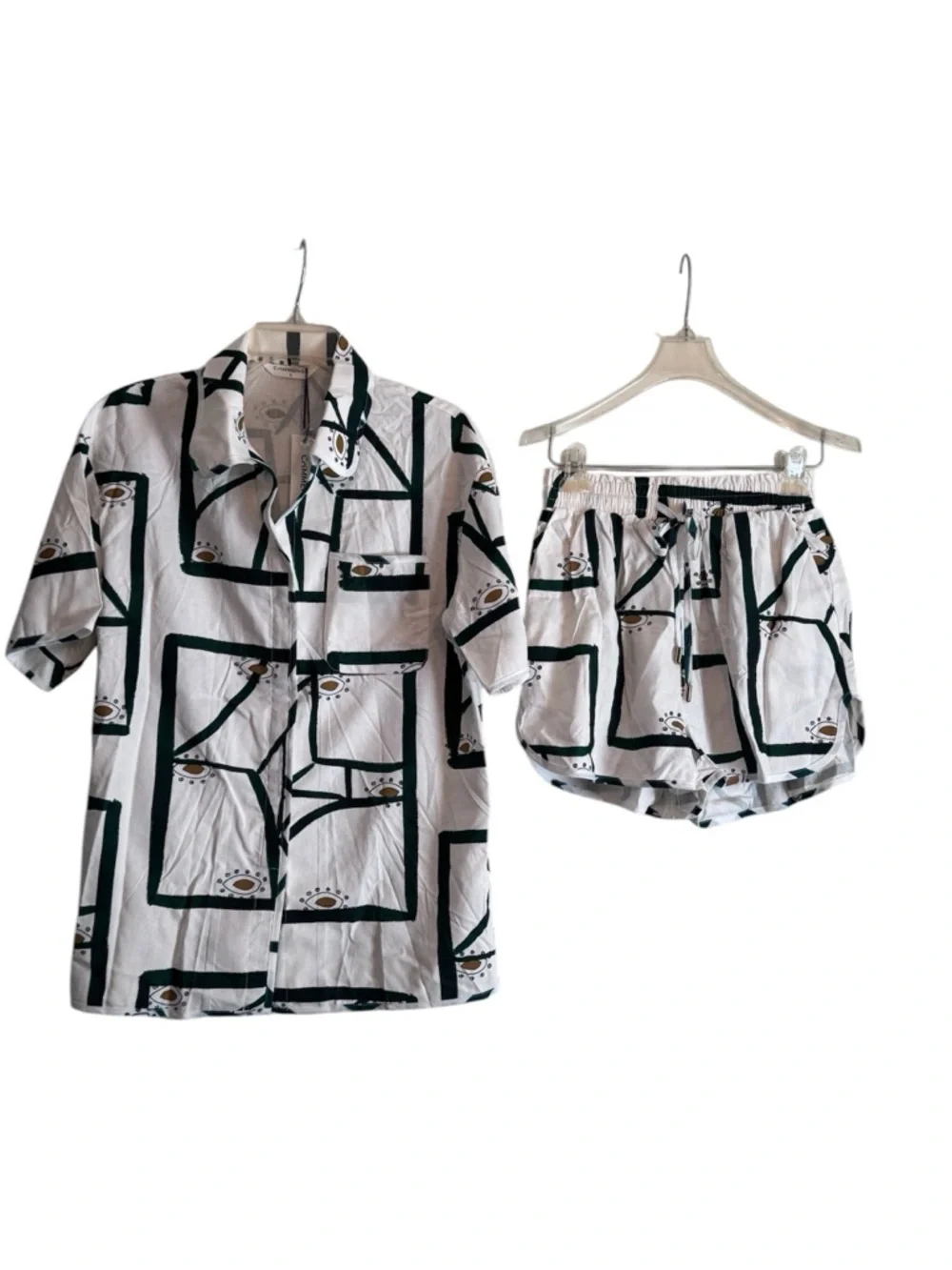 Commense Print Drawstring Shorts Set - Picture 3 of 9